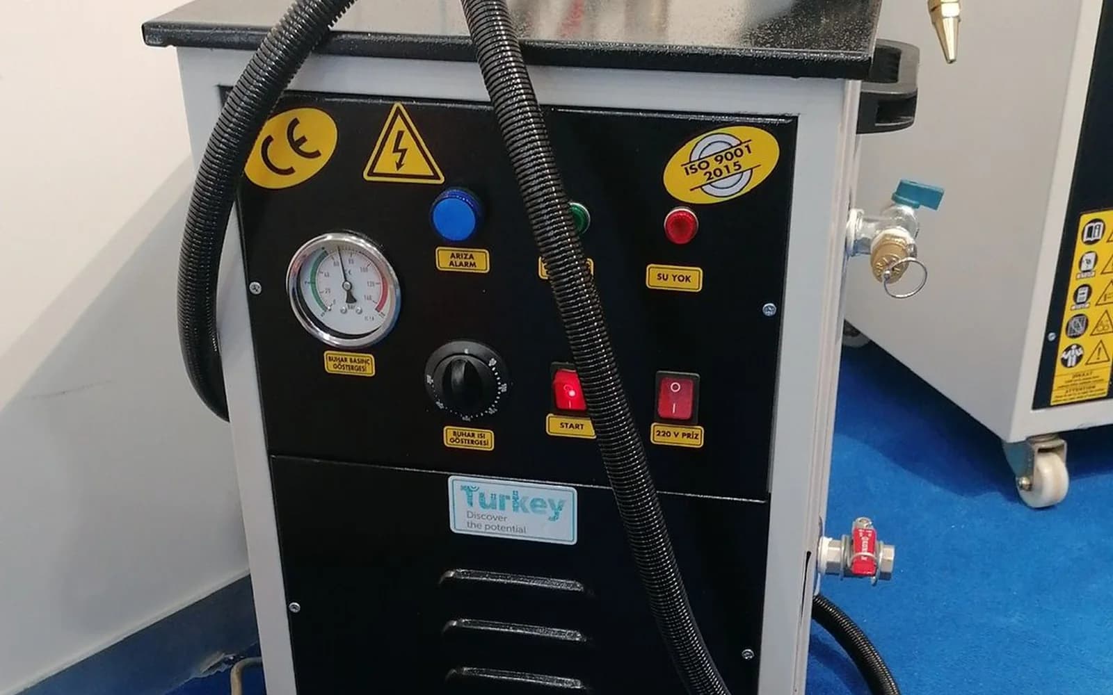 Stilsan steam cleaning machine used in a production area